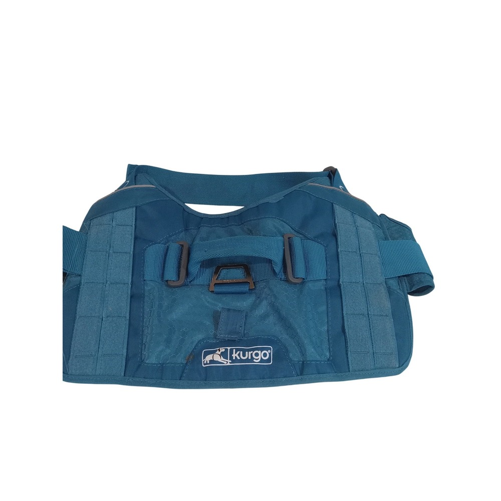 Kurgo Dog Life Jacket Vest Harness Water Safety Buoyancy Aid Teal Large